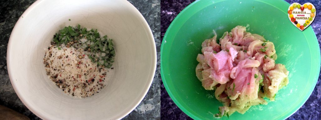 Pollo con pimientos verdes y patatas en sartén, Mangia senza Pancia