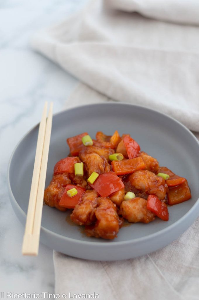 pollo con salsa picante