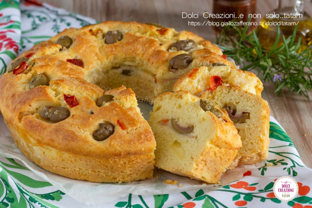 Rosca rústica de queso y mortadela