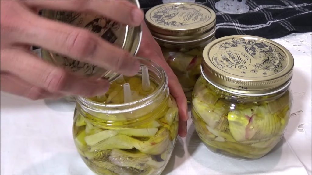 La conserva de los alcauciles en aceite de la abuela