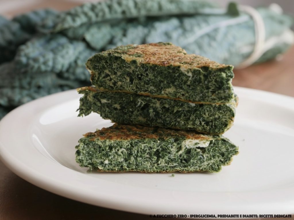 Tortilla con col rizada light al horno | receta ligera y sabrosa sin aceite
