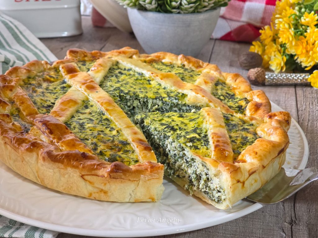 Tarta salada de espinacas rápida