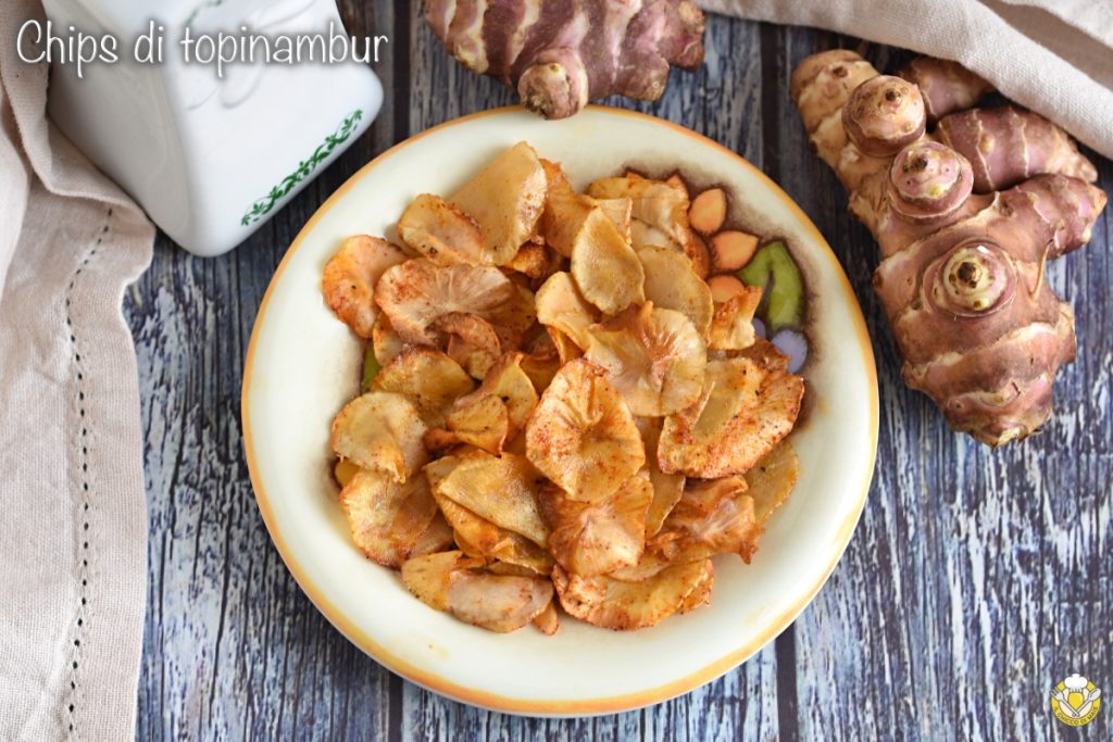 chips de topinambur en freidora de aire receta snack sano delicioso patatas de topinambur el chicco di mais