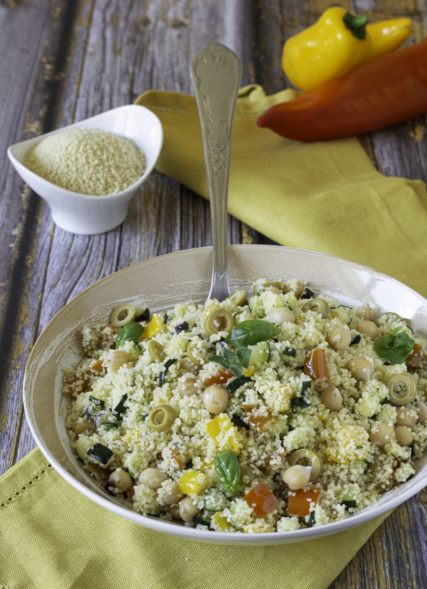 Cuscús de verduras y garbanzos