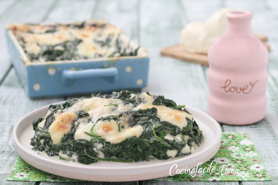 Espinacas gratinadas al horno