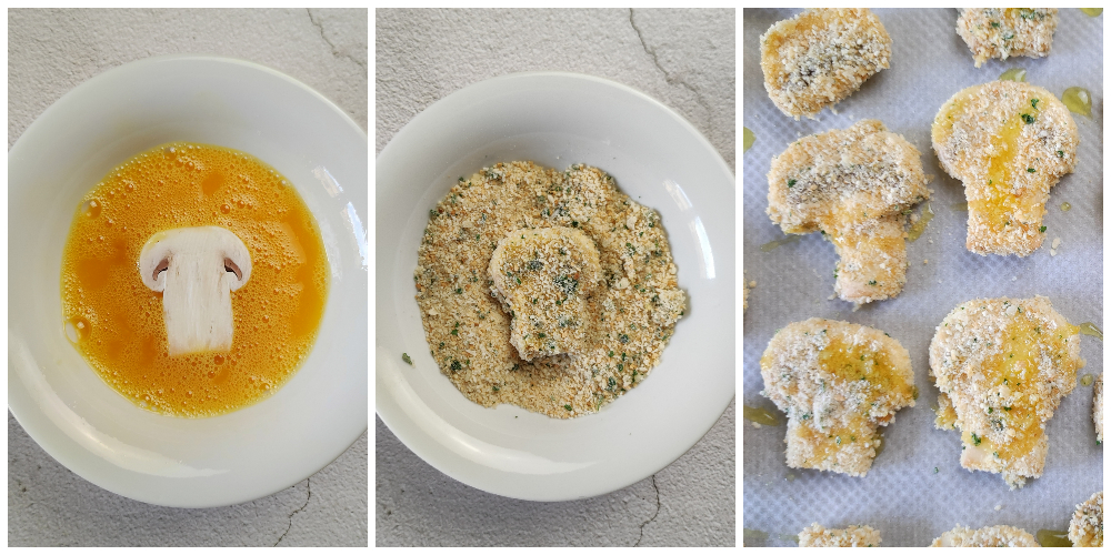 funghi croccanti al forno