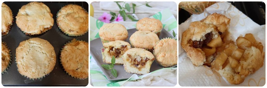 pastelitos suaves con corazón de manzana y canela