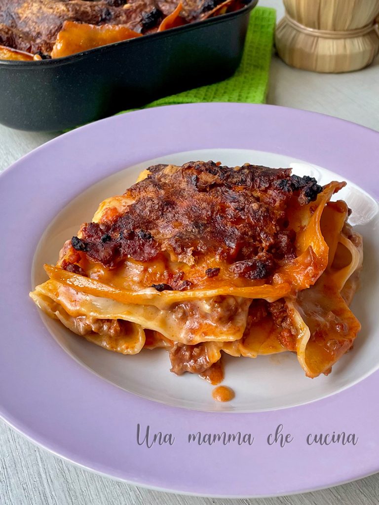 Lasaña a la boloñesa en freidora de aire