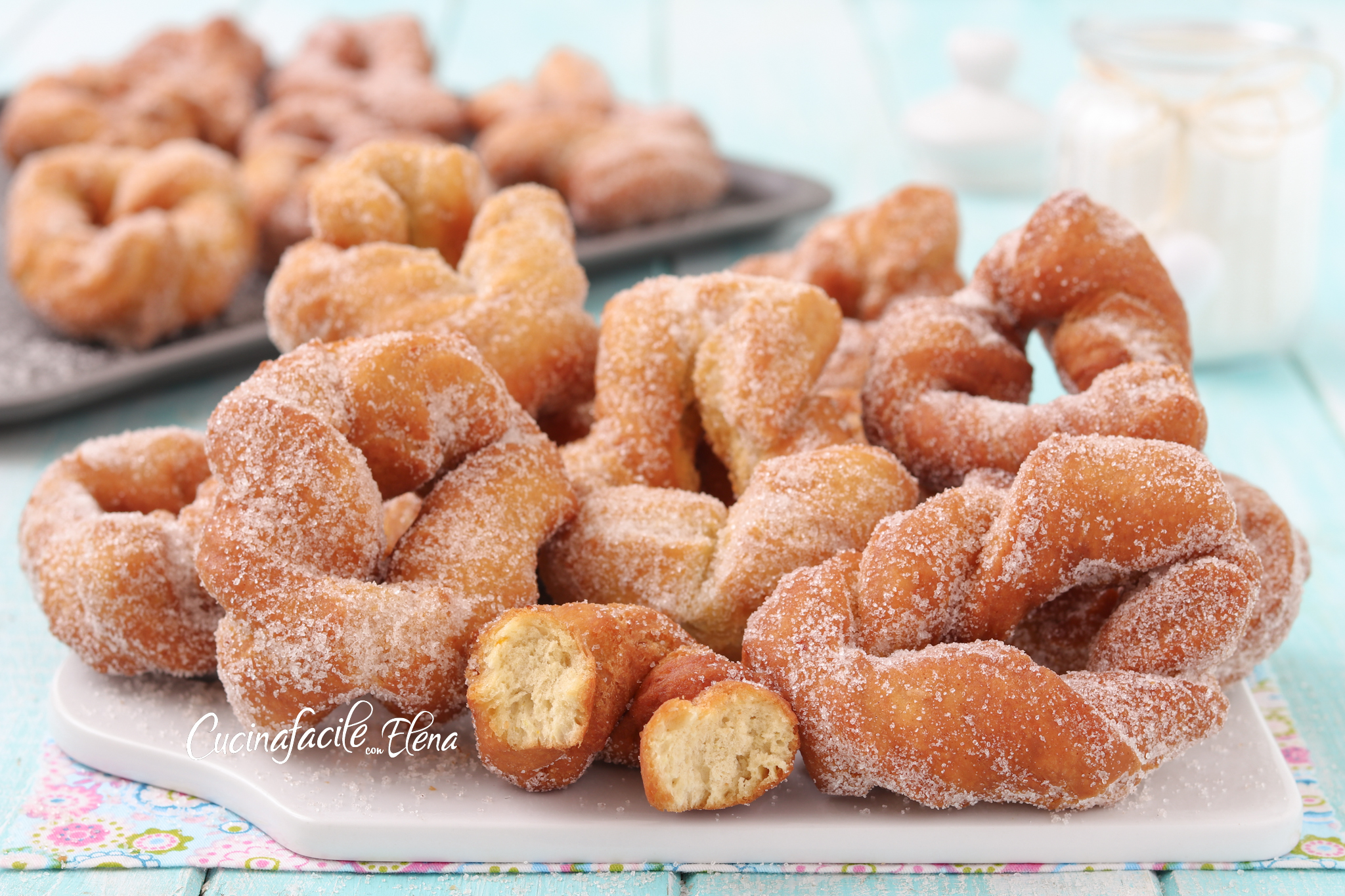 Lazos fritos suaves sin levadura