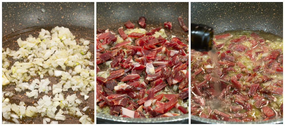 crêpes de castañas con fontina y nueces