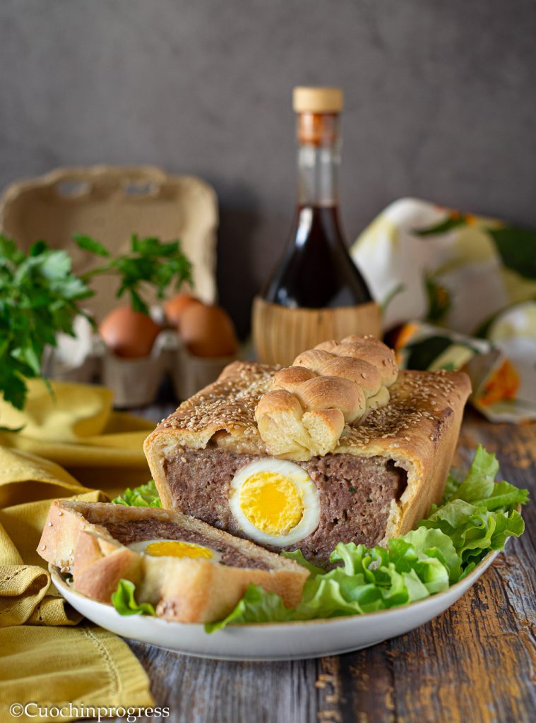 pastel de carne en molde