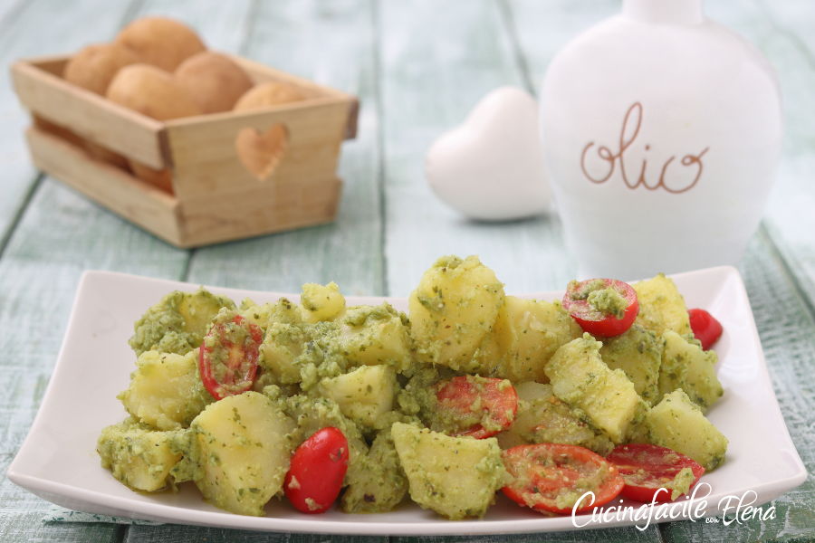 Patatas al pesto
