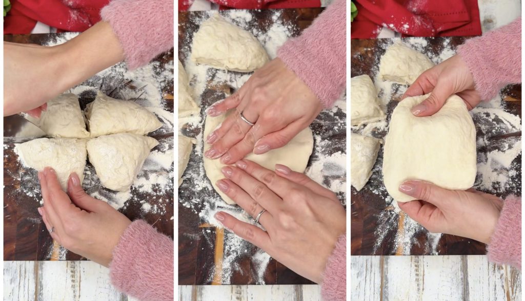 Pizzitas sin levadura con salchicha y provola en freidora de aire