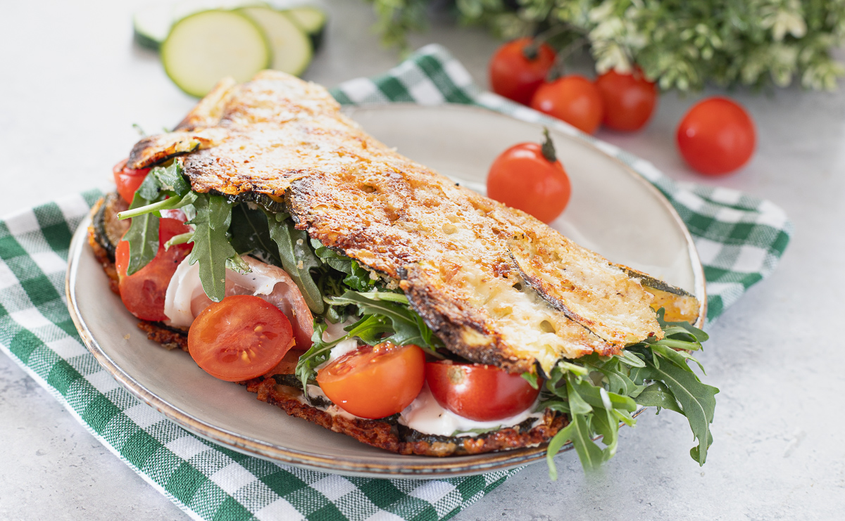 Piadina de calabacín en láminas