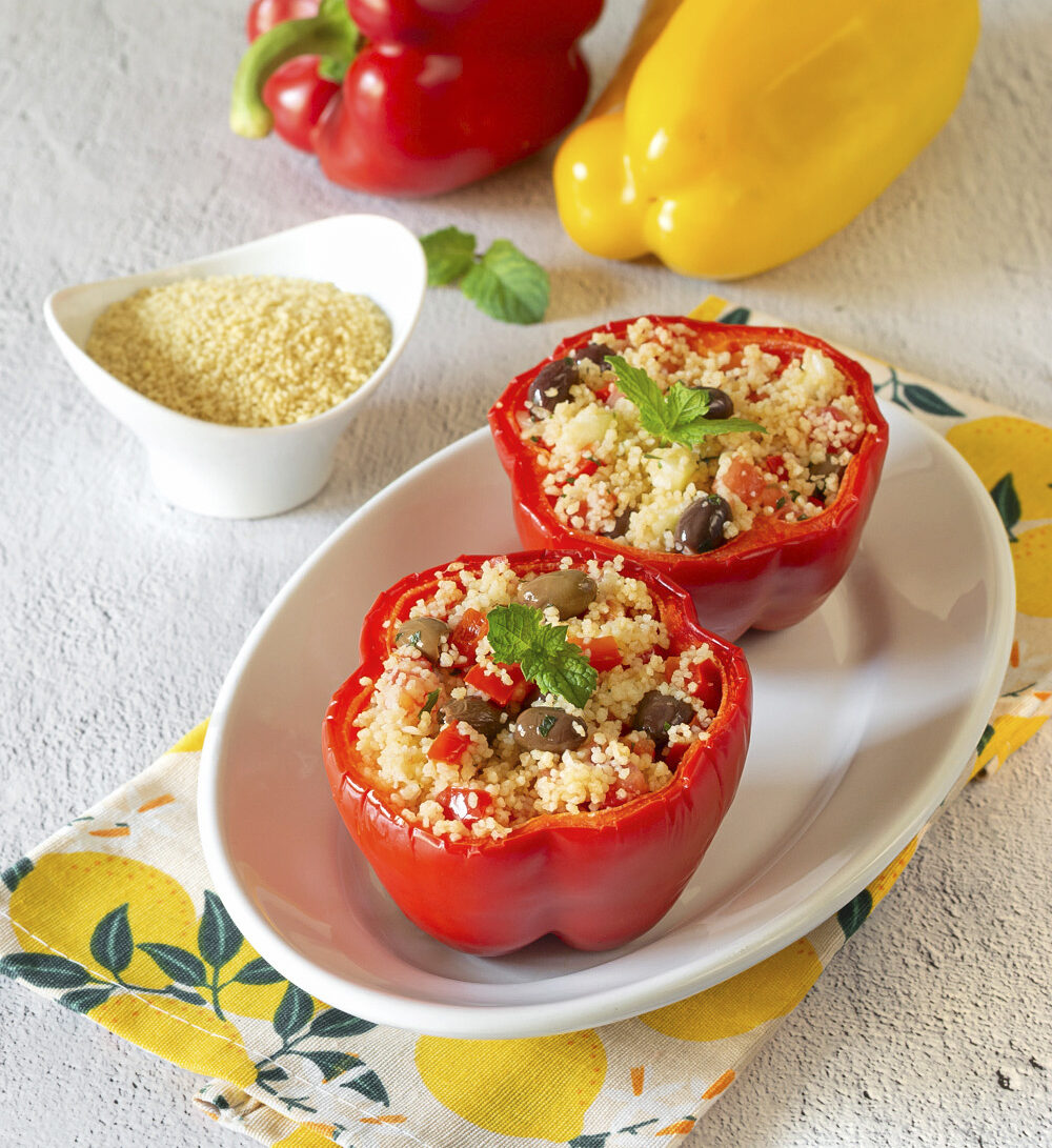 Pimientos rellenos de cuscús