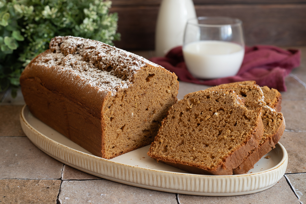 Plumcake con okara de almendras