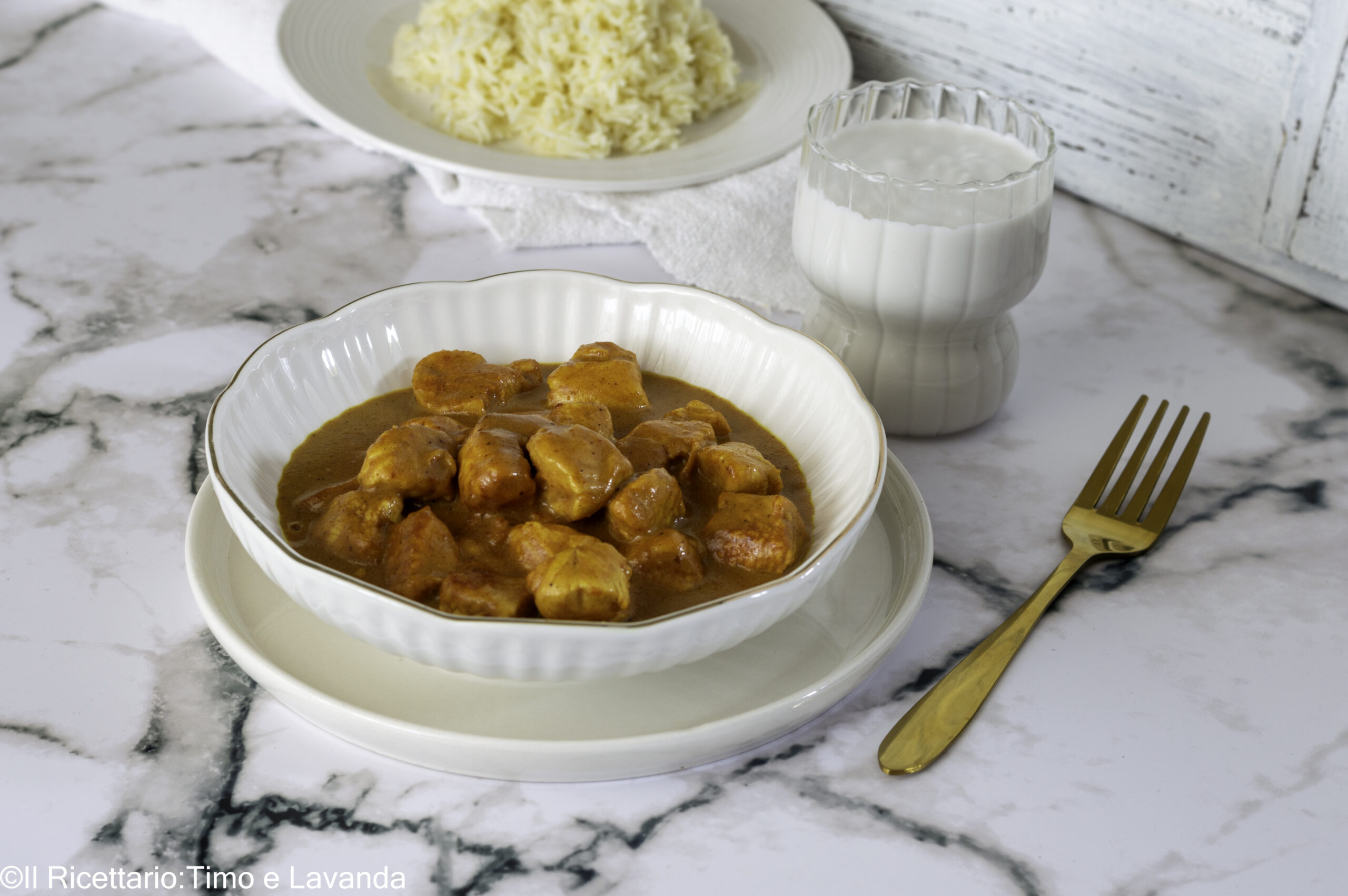 Pollo al curry – sin lactosa