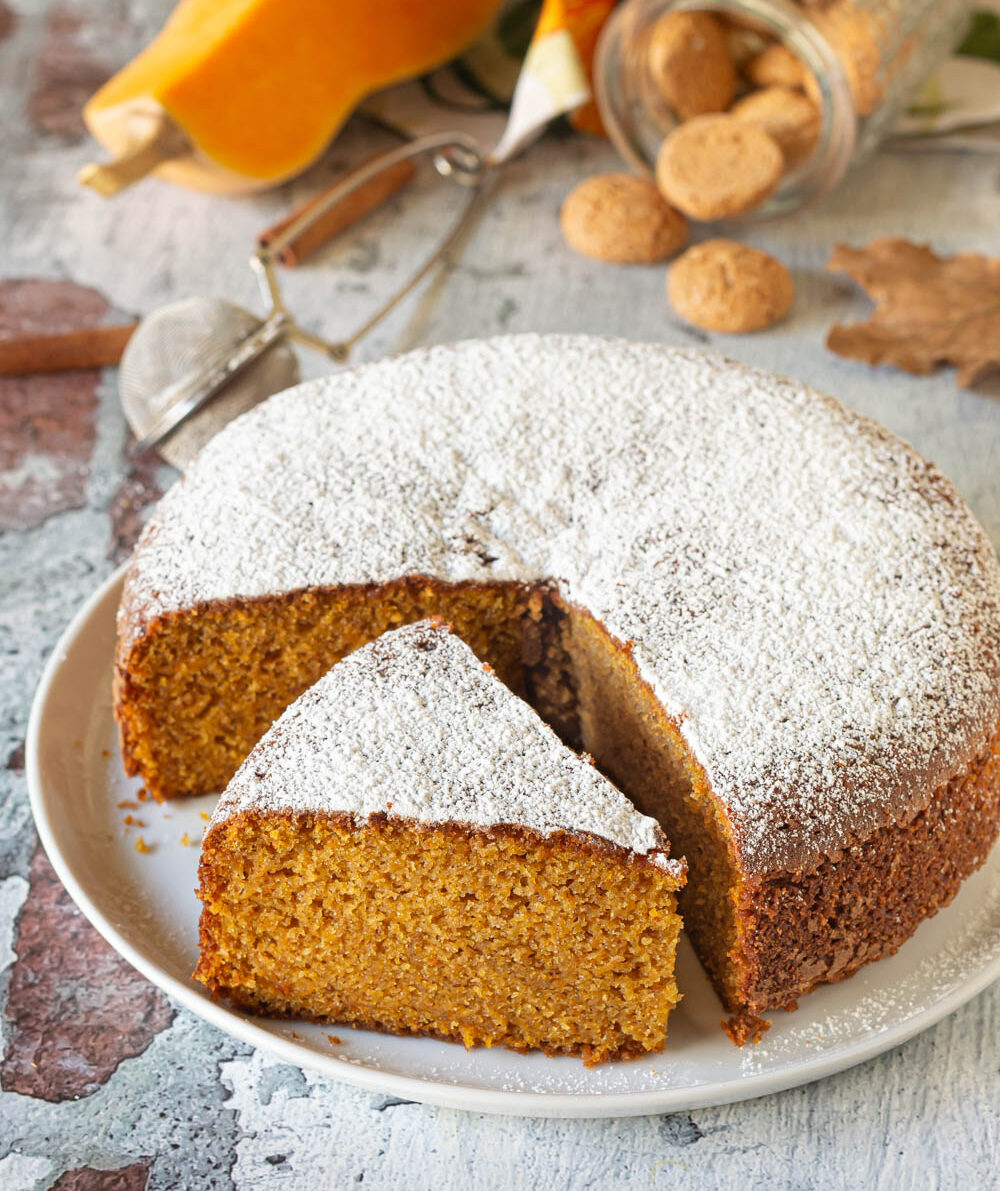 Tarta de calabaza y amaretti