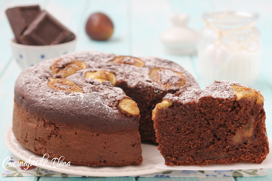 Tarta de higos y chocolate