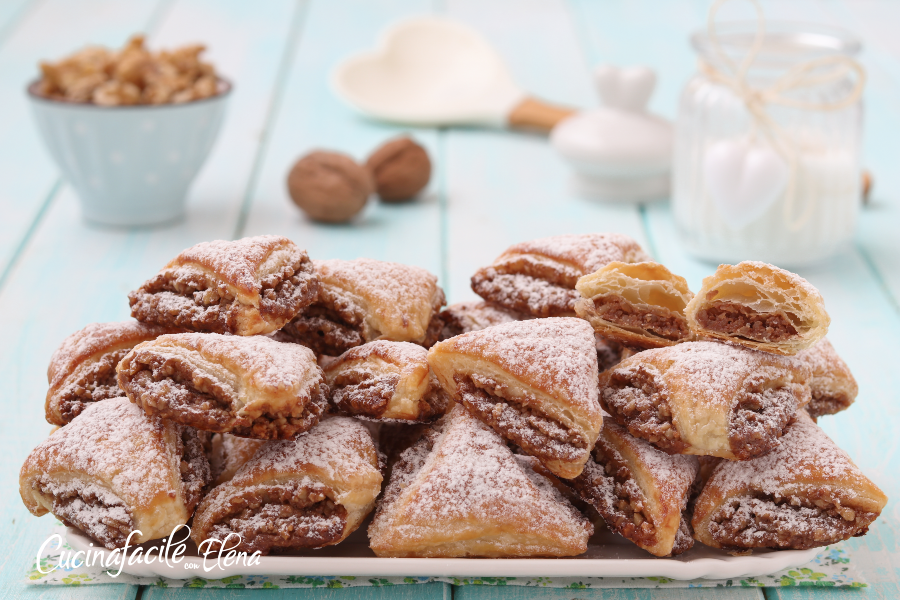 Triangulitos de nueces