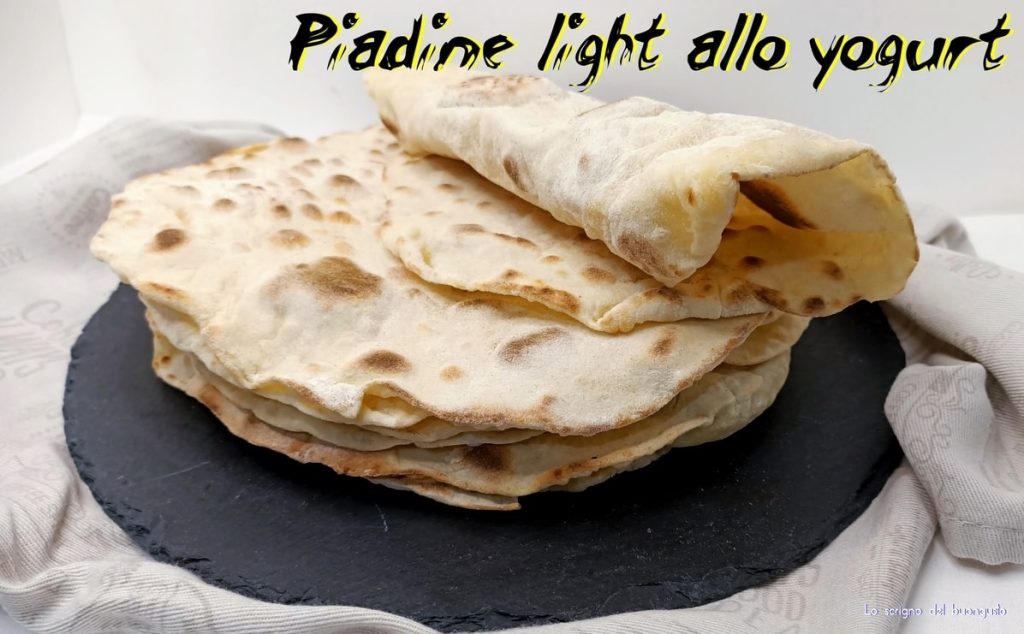 Piadinas ligeras con yogur