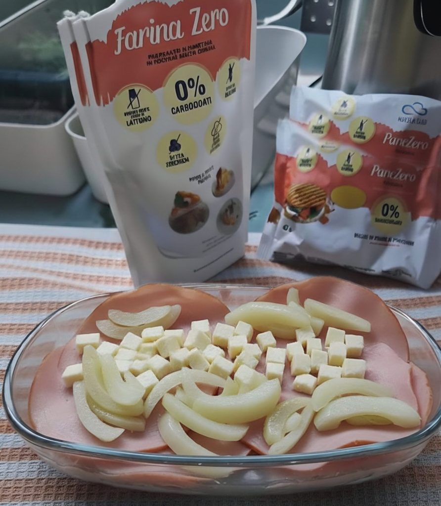 Hinojos gratinados con Nuvola zero