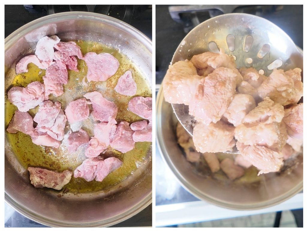 Estofado de cerdo con guisantes: la receta clásica para carne muy tierna