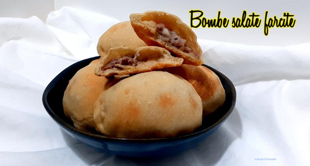 Bombas saladas rellenas