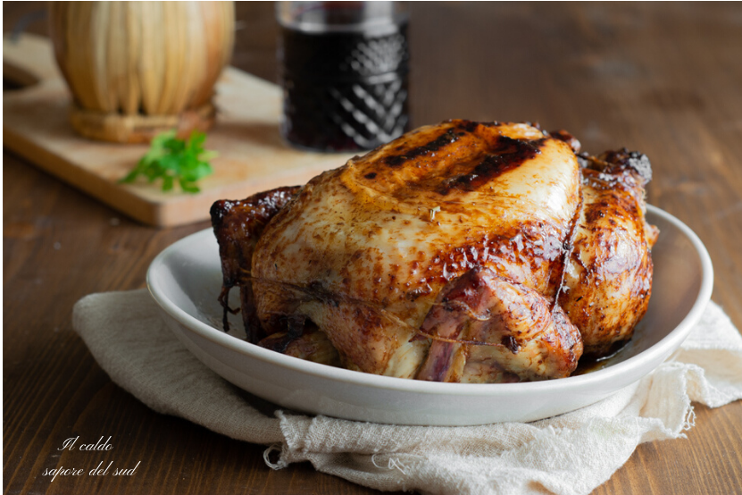 Pollo asado con freidora de aire