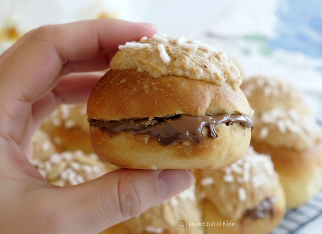 brioches glaseadas de almendra esponjosas receta i pasticcini di Nina