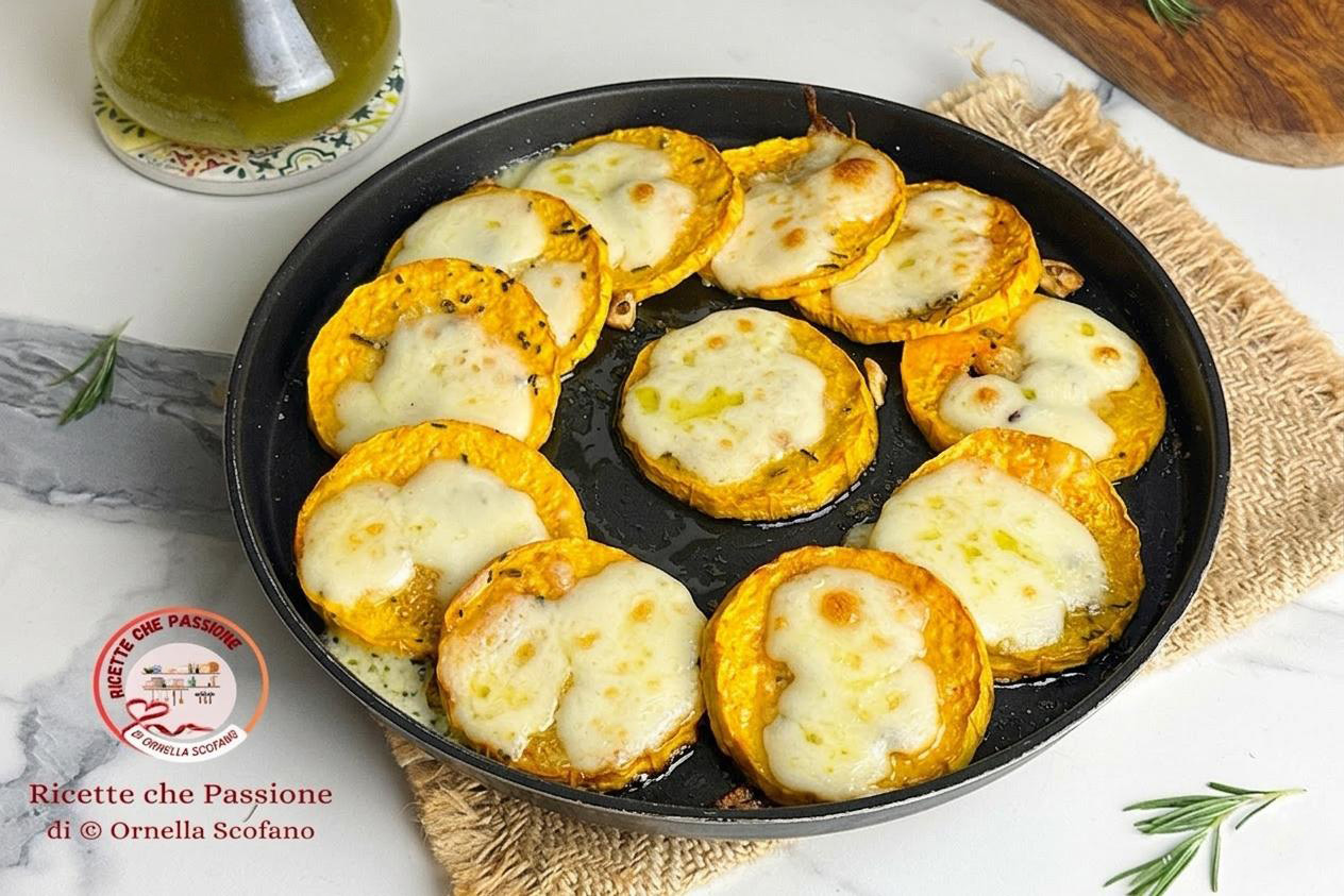 Calabaza al horno con queso más sabrosa