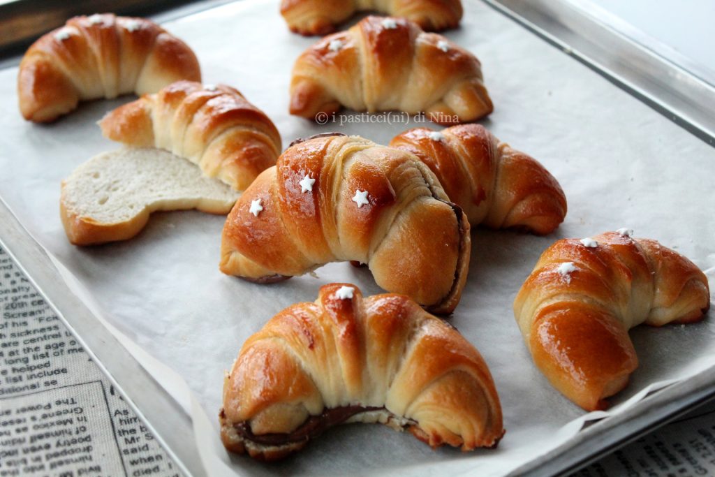 Croissants brioche con solo claras - Los pasteles de Nina