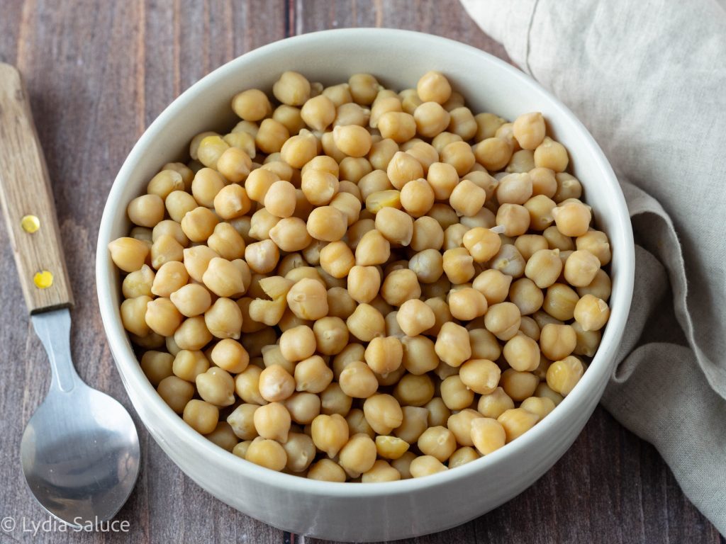 Garbanzos cocidos en Instant Pot sin remojo