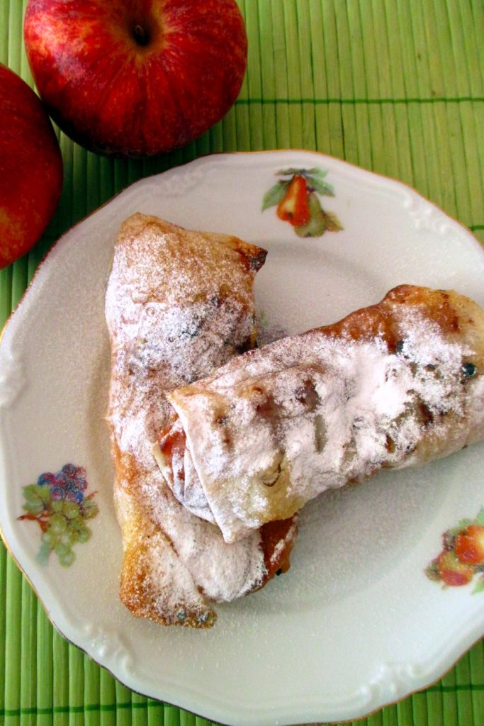 Mini strudels dulces veganos y sin gluten, Mangia senza Pancia