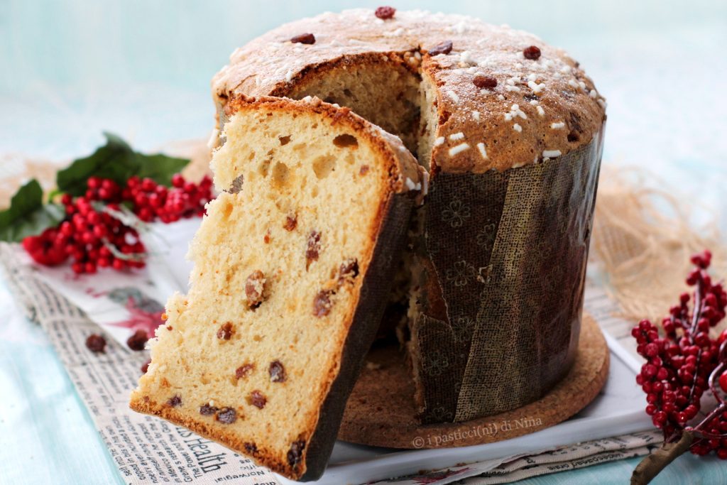 panettone con pasas receta fácil de Navidad para hacer en casa i pasticcini di Nina blog dulces
