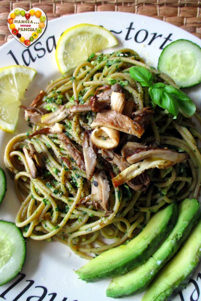 Pasta con pesto de aguacate y espinacas, Mangia senza Pancia