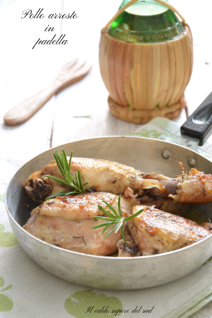 Pollo asado en la sartén fácil y delicioso