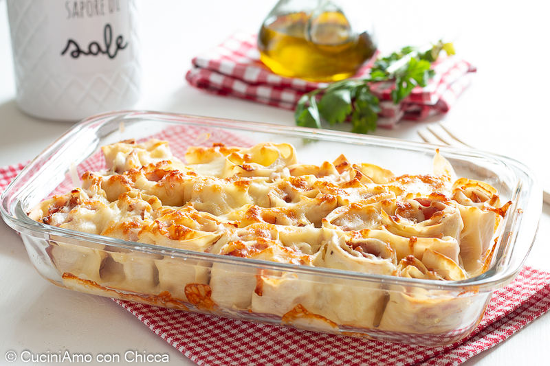 Rosellitas de pasta fresca con speck