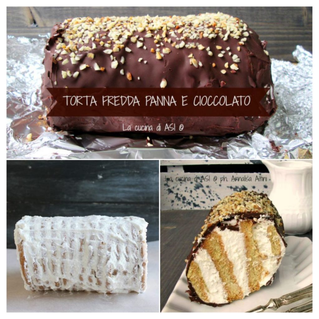 TARTA FRÍA TORRE DE GALLETAS NATA Y CHOCOLATE