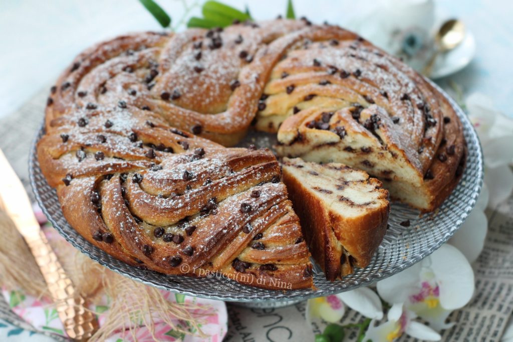 Receta original de tarta angélica de las hermanas Simili con gotas de chocolate • Los pastelitos de Nina