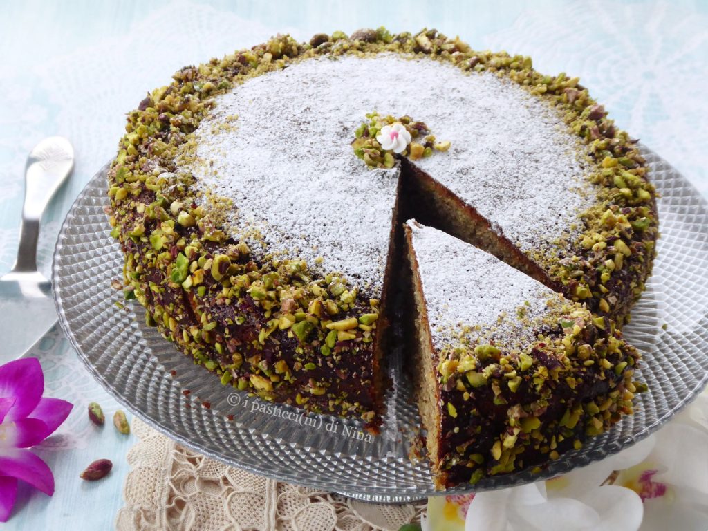 Tarta con crema de pistacho en la masa recetas dulces i pasticcini di Nina