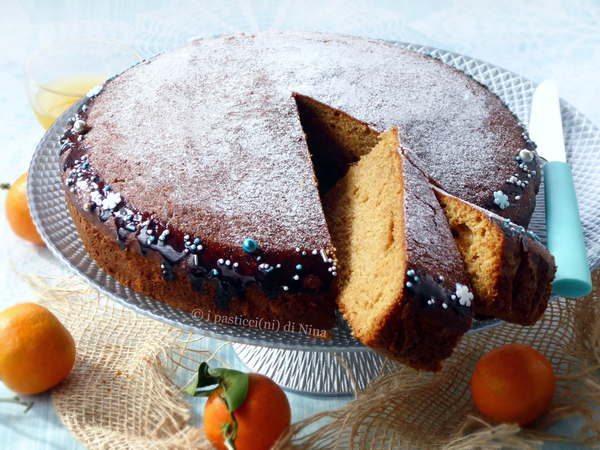 TARTA CON ZUMO DE CLEMENTINAS