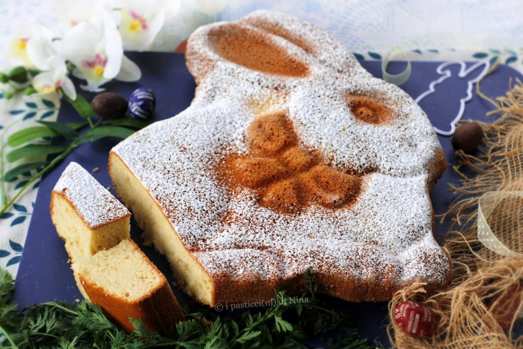 Receta tarta conejito de Pascua con flor de azahar alegría y esperanza i pasticcini di Nina
