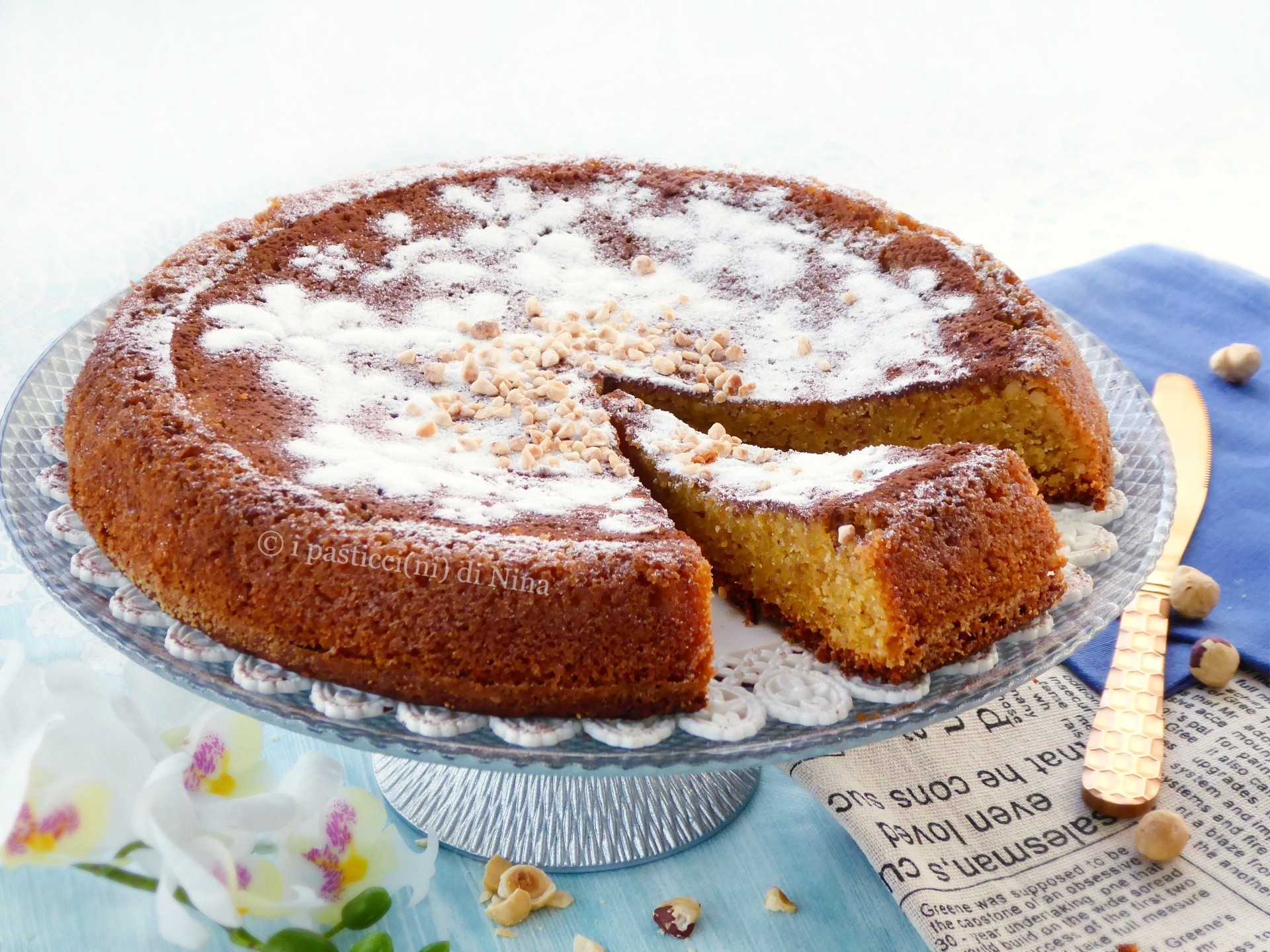 TARTA DE AVELLANAS SIN HARINA