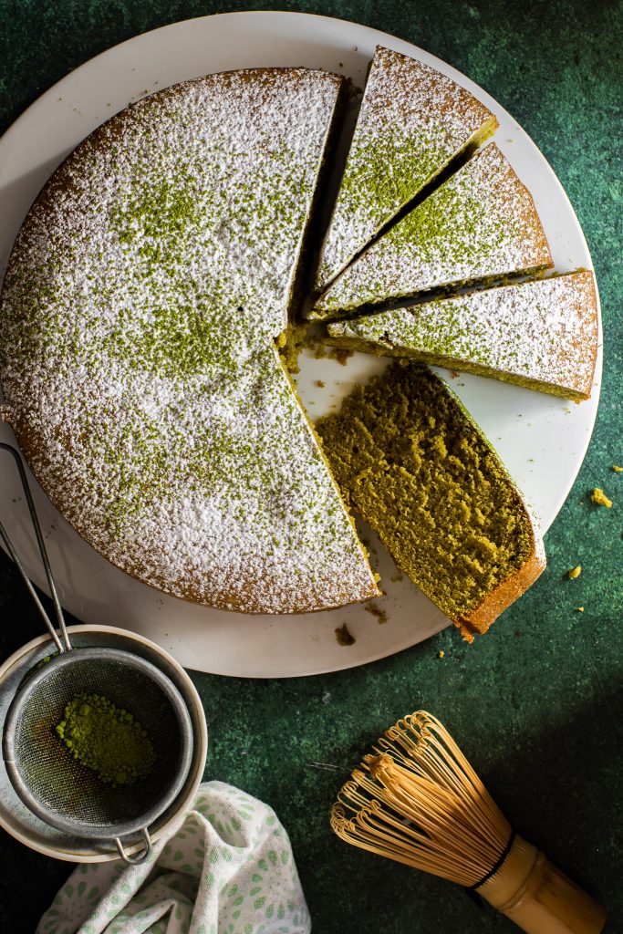 Tarta de matcha