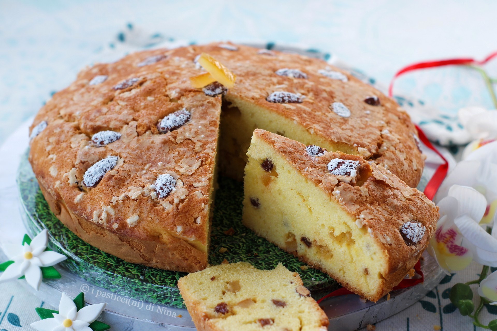 TARTA FESTIVA CON SABOR A PANETTONE