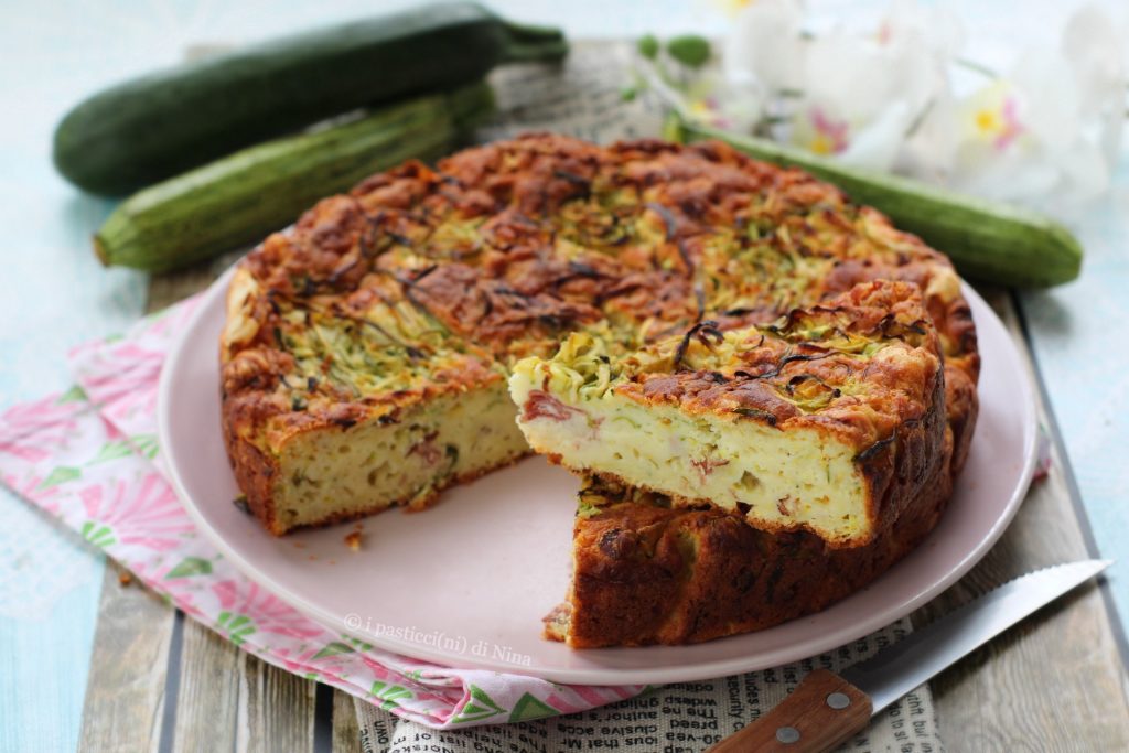 Tarta salada de ricotta y calabacines como entrante o cena ligera receta i pasticcini di Nina