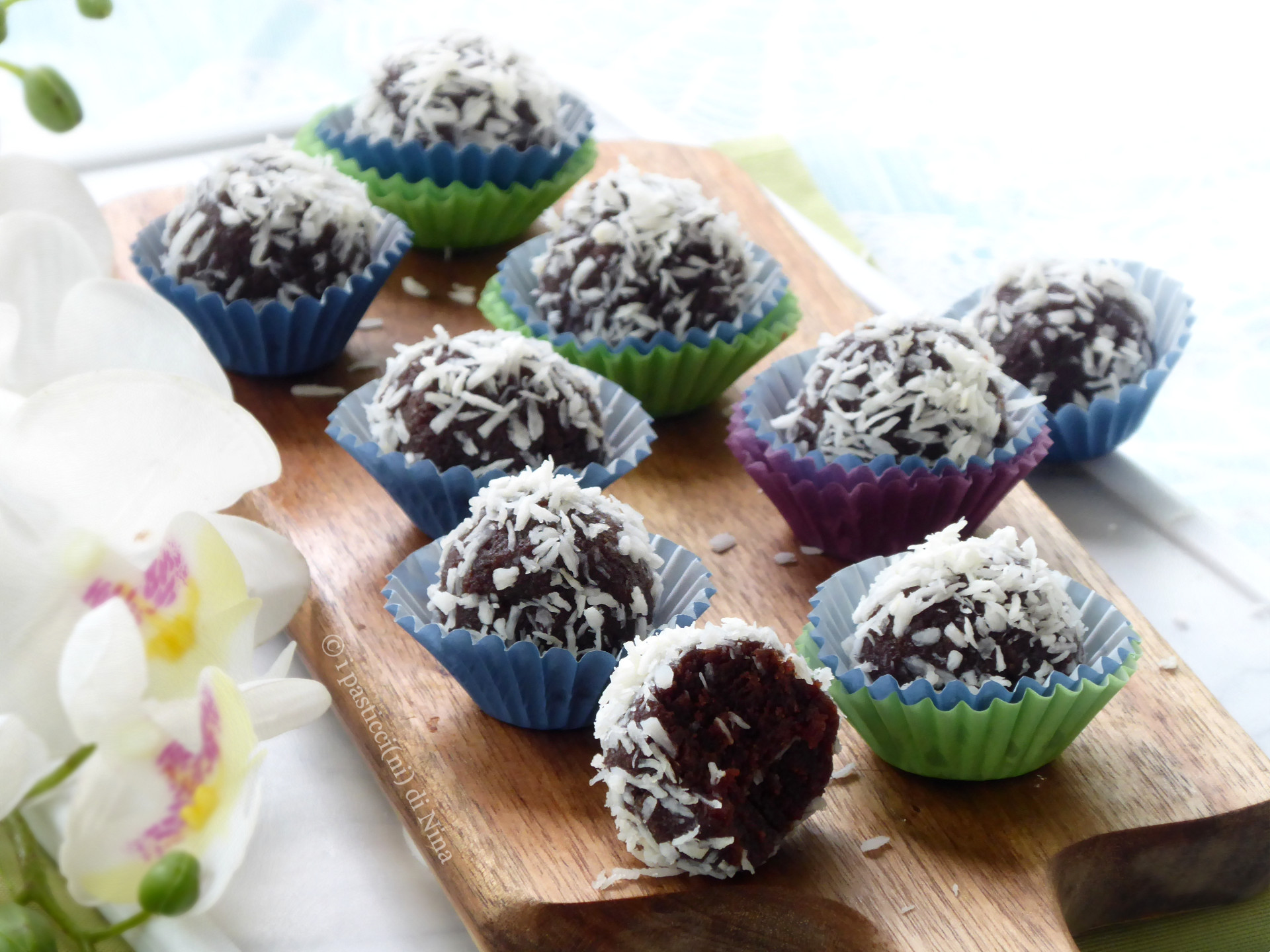 TARTUFAS DE COCO Y NUTELLA