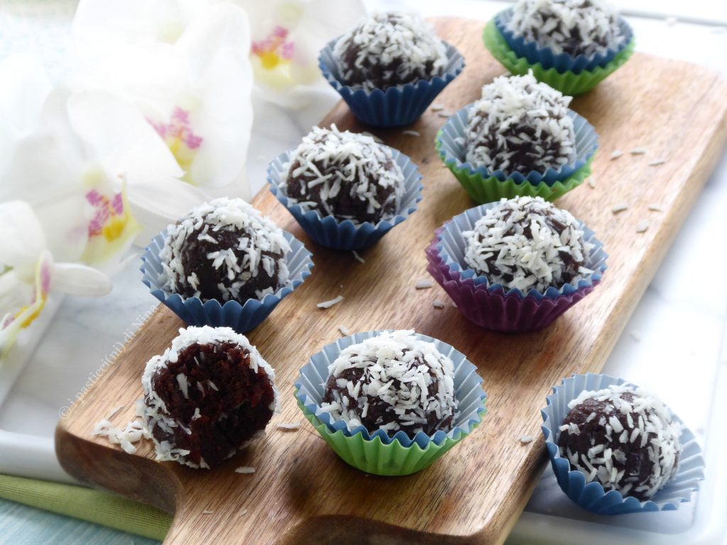 Trufas de coco y Nutella receta sin horno ni cocción los dulces de Nina