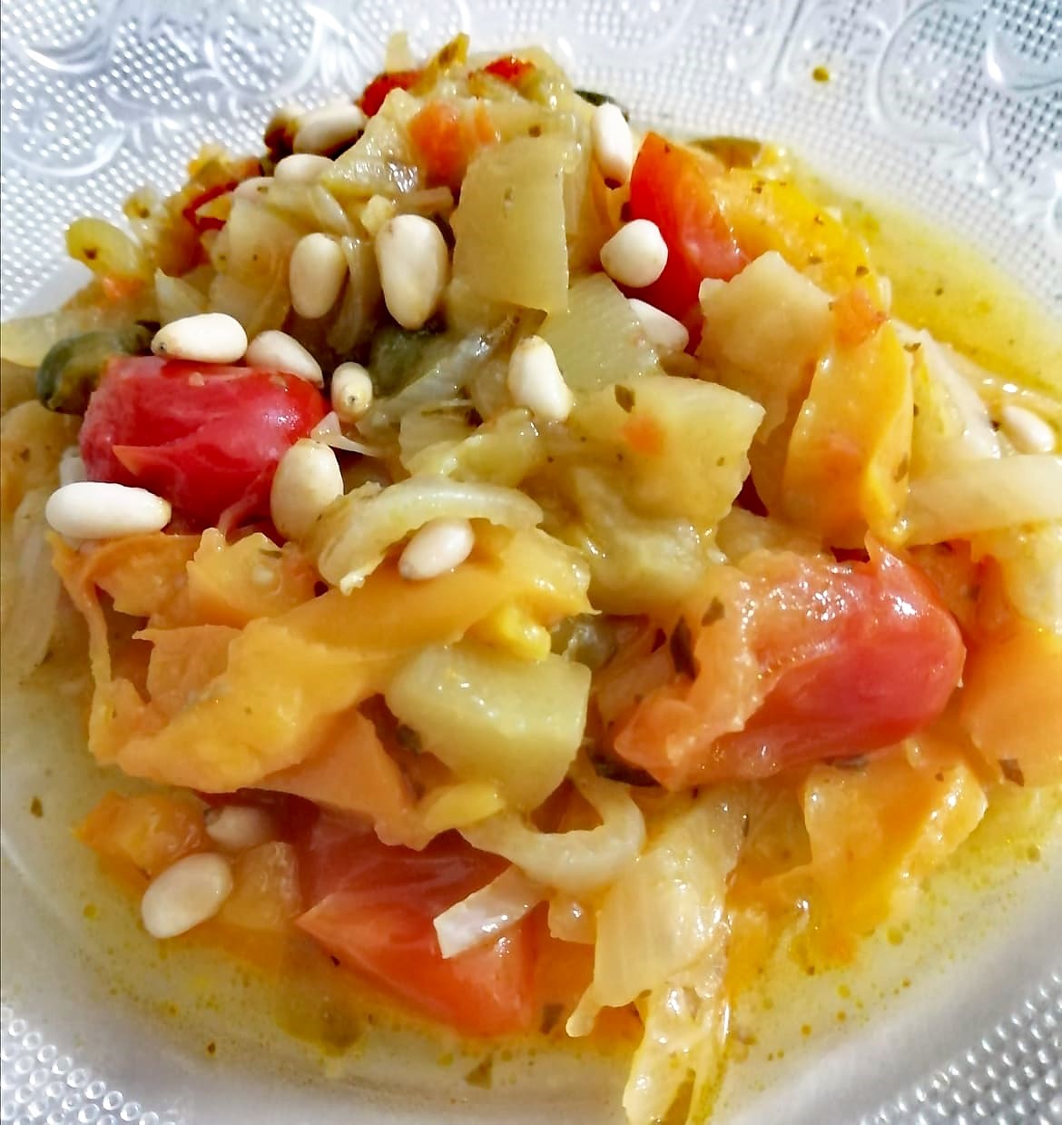 CAPONATA de berenjenas ligera